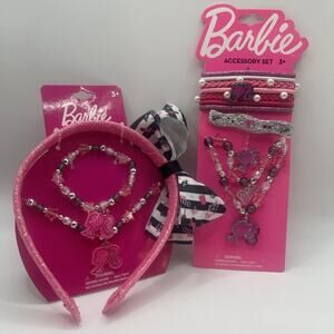Barbie Accessories Necklace Hair Ties And Bracelet